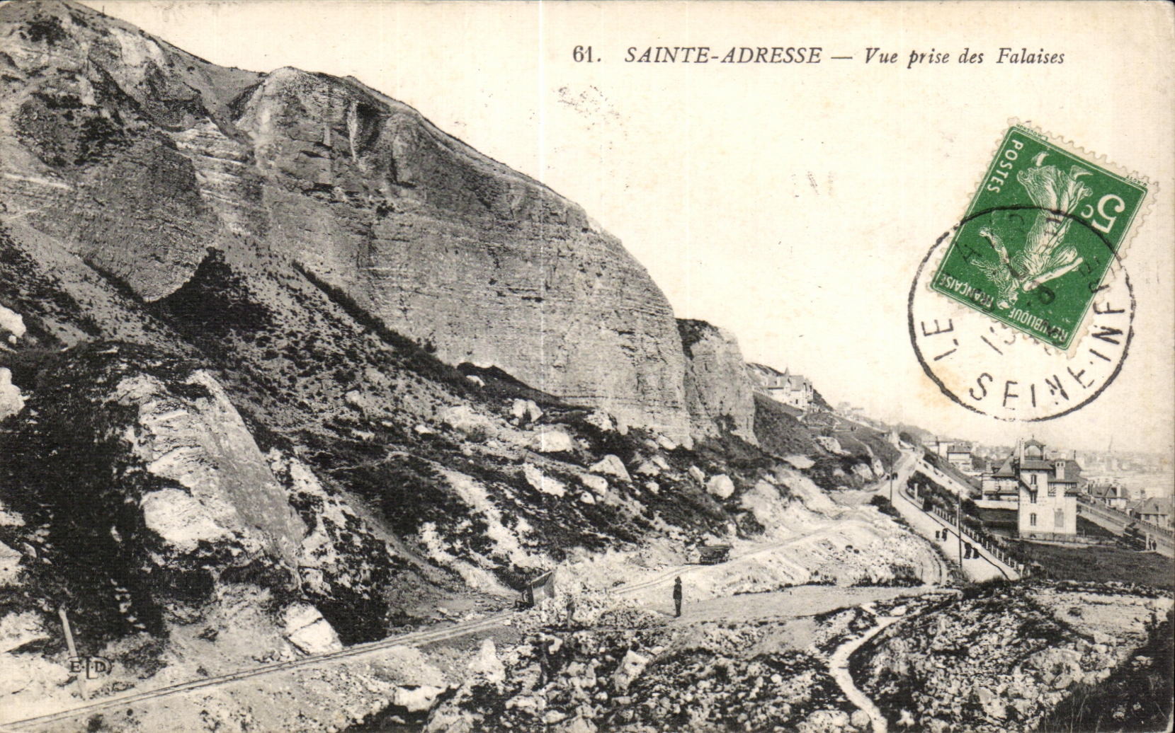 CPA Sainte Adresse Vue prise des Falaises