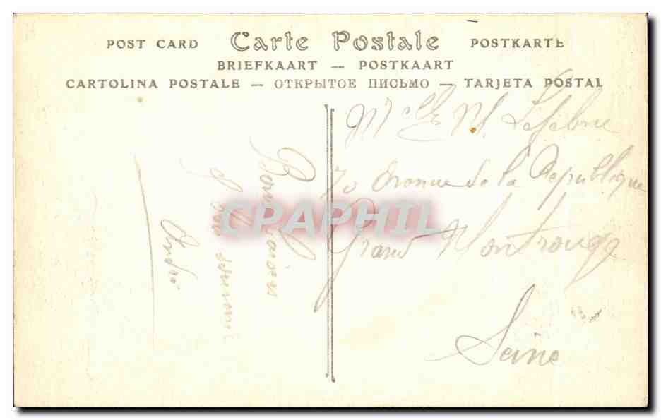 CPA Le Havre Cap de la Heve Rochers  — Verso