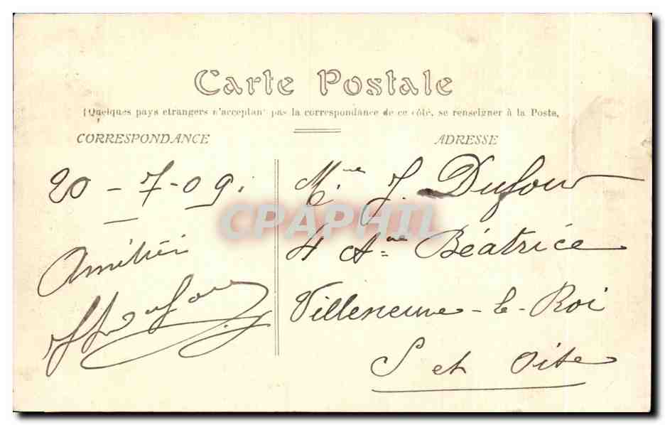 CPA Le Havre Pointe du Cap de La Heve — Verso
