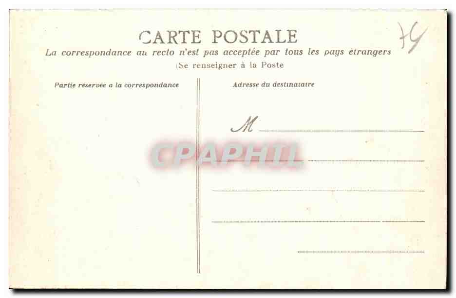 CPA Le havre Rochers et falaises de la Heve — Rückseite