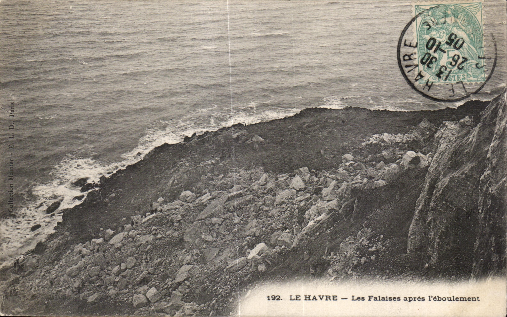 CPA Le Havre Les Falaises apres i aboulement