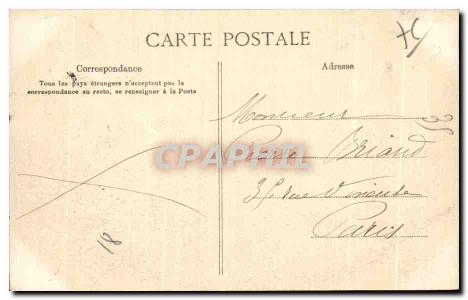 CPA Le Havre Les Falaises apres i aboulement — Rückseite