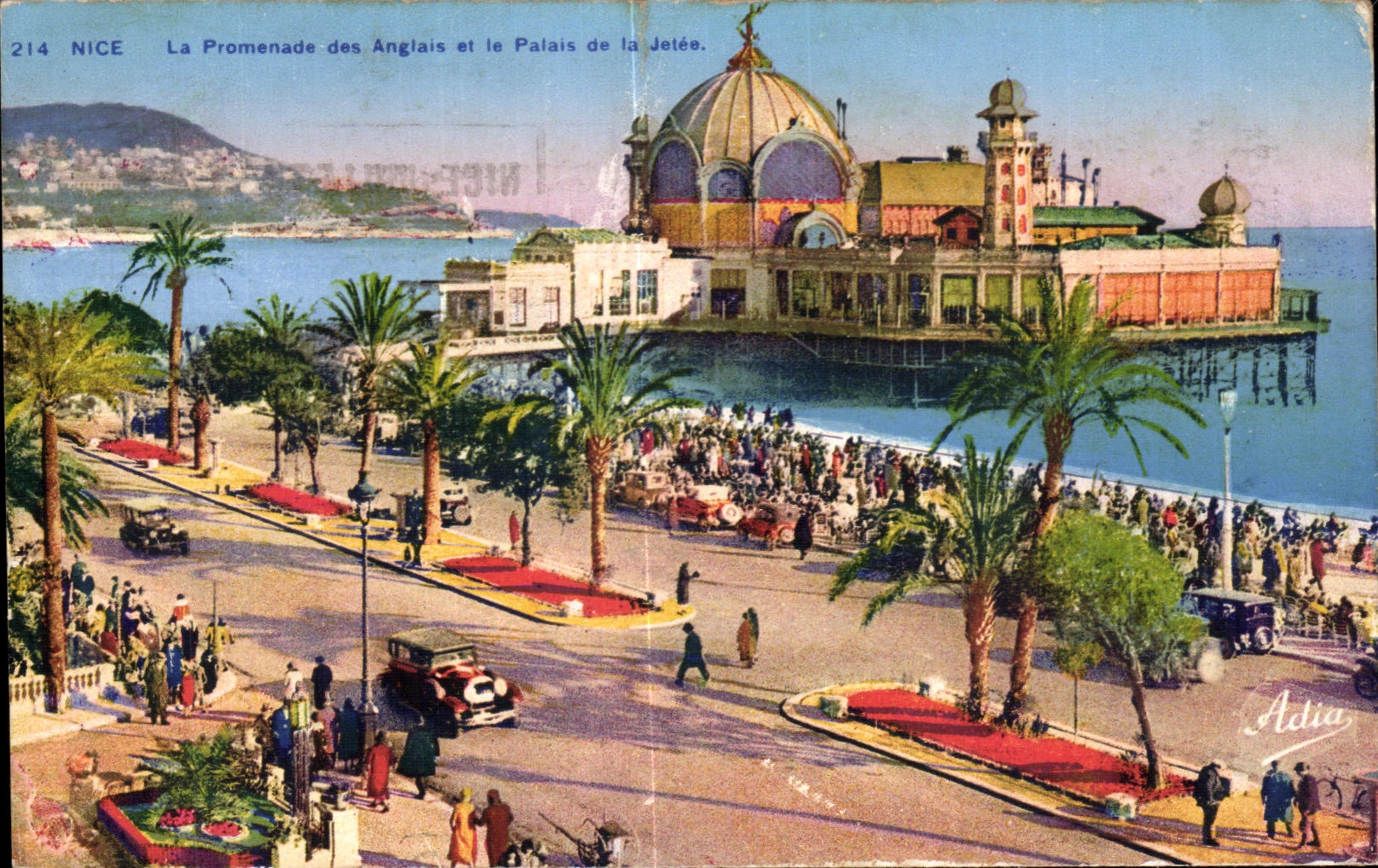 CPA Nice La Promenade des Anglais et la Palais de la Jetee