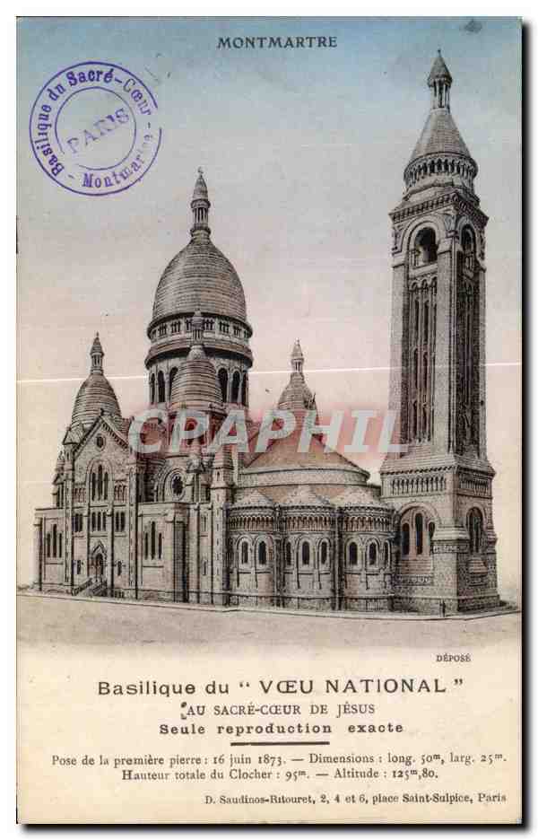 CPA Montmartre Paris Sacre Coeur 