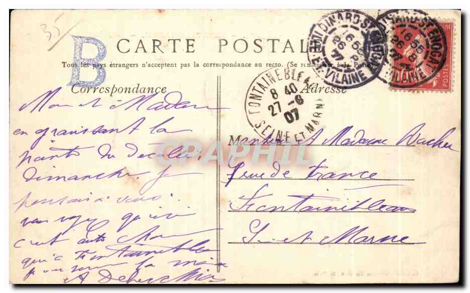CPA Cote d Emeraude Saint Lunaire Le Decolle — Verso