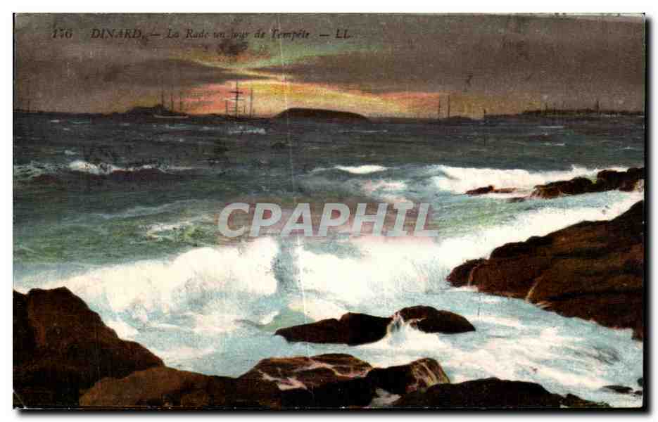 Dinard — La Rade un jour de Tempête — LL, n°176