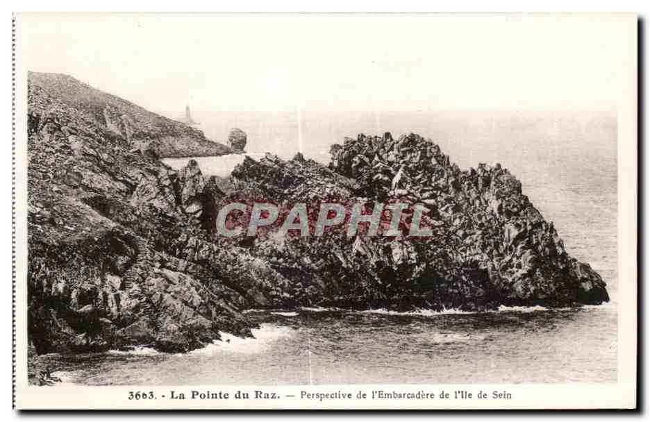 La Pointe du Raz — Perspective de l'Embarcadère de l'Île de Sein — n° 3663