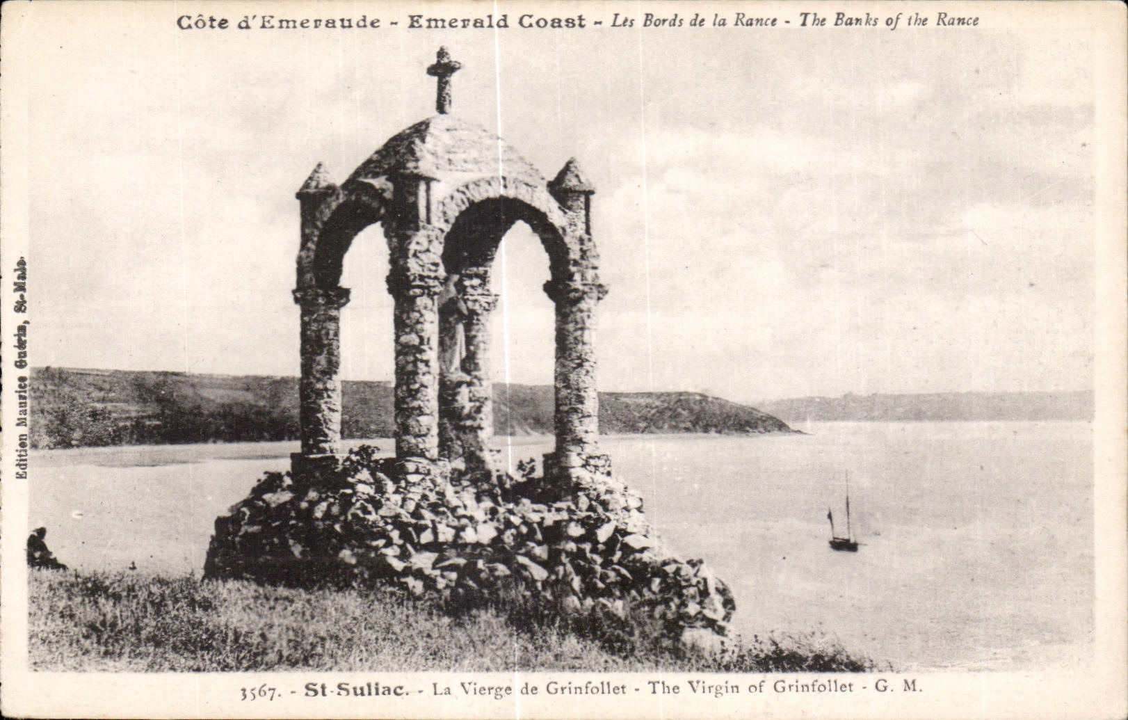 La Vierge de Grinfollet — Côte d'Émeraude — Édition Maurice Gudera, St-Malo, n° 3567
