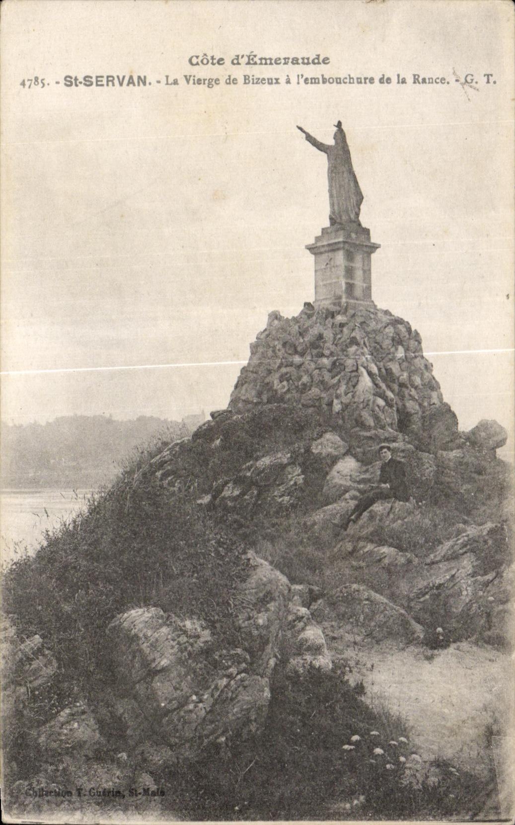 St-Servan - La Vierge de Bizeux à l'embouchure de la Rance - G. T.