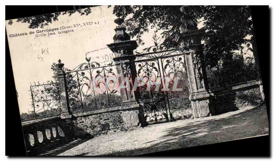 CPA Chateau de Carrouges Grille Jean Gougeon 