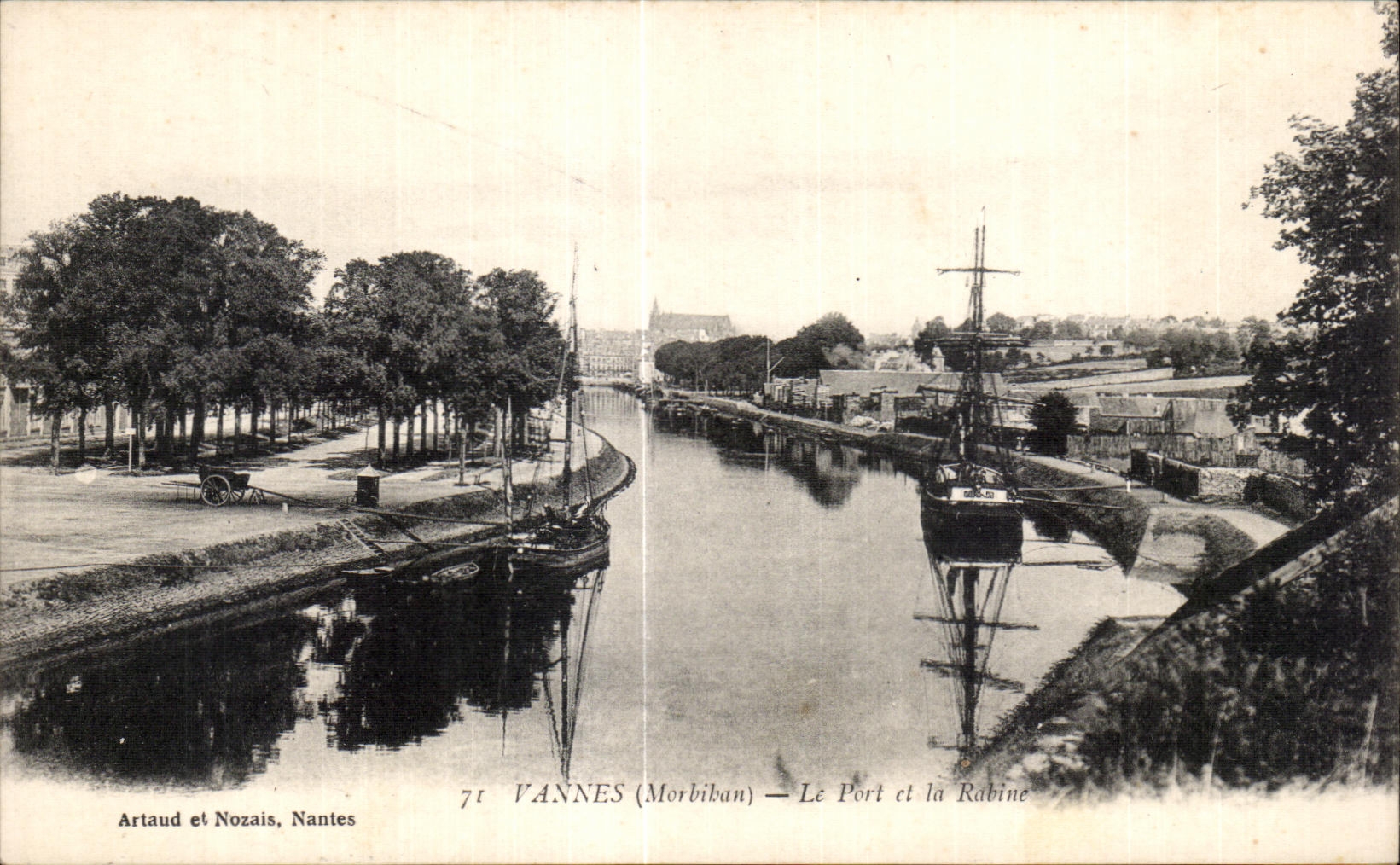VANNES (Morbihan) — Le Port et la Rabine — Artaud et Nozais, Nantes