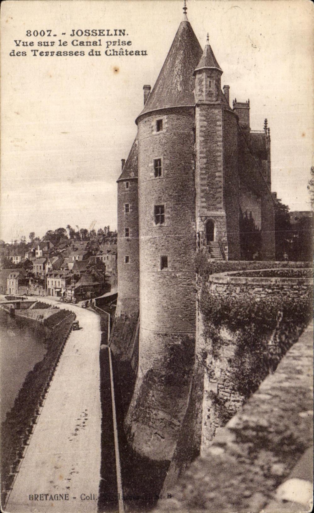 CPA Josselin Vue sur le Canal prise des Terrasses du Chateau