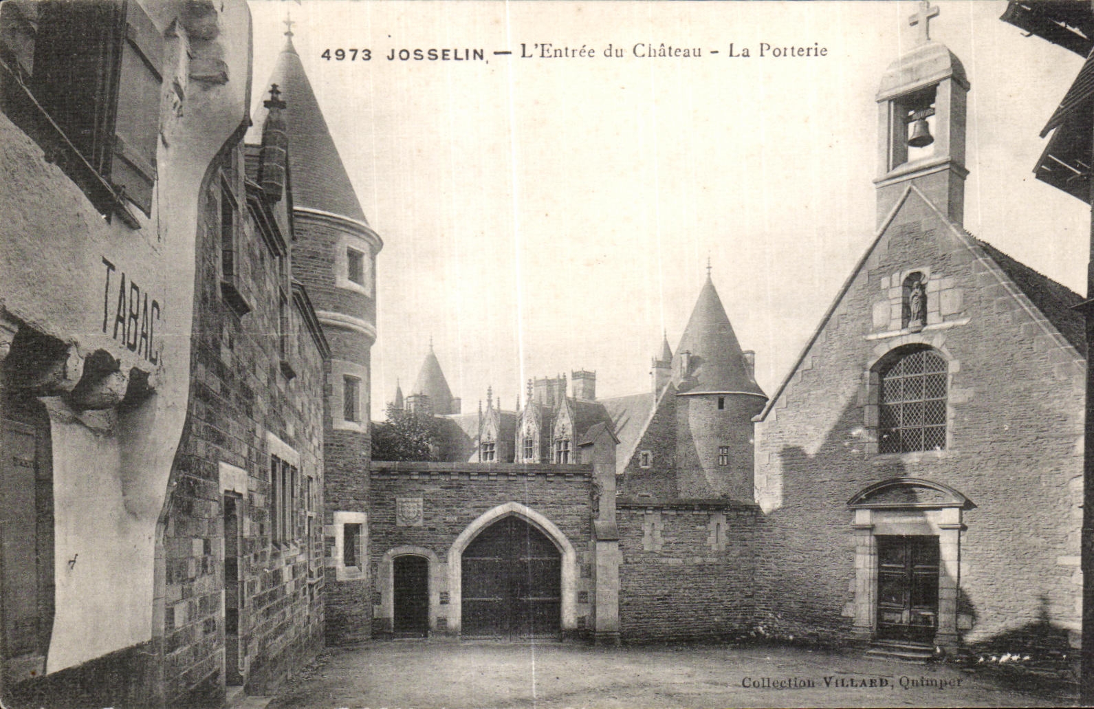 Josselin — L'Entrée du Château - La Porterie — Collection Villard, Quimper