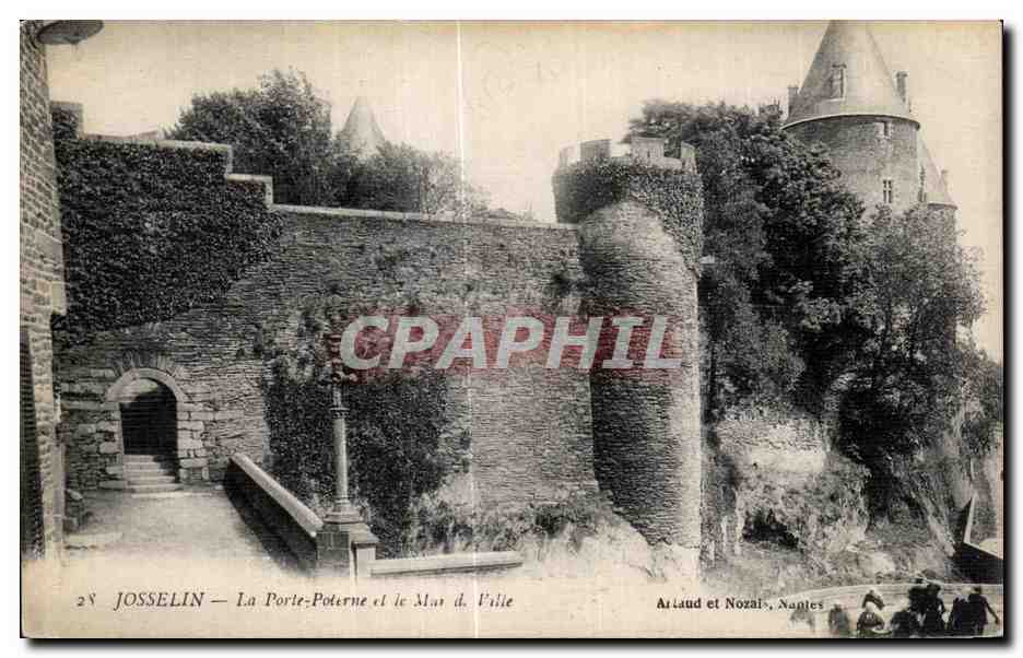 Josselin — La Porte-Poterne et le Mur d' Ville — Arlaud et Nozais, Nantes