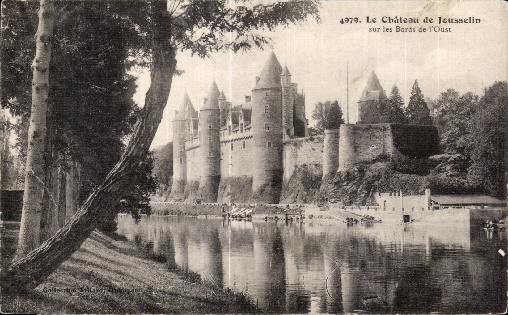 Le Château de Jousselin — sur les Bords de l'Oust — Collection Villard, Orléans, n° 4979