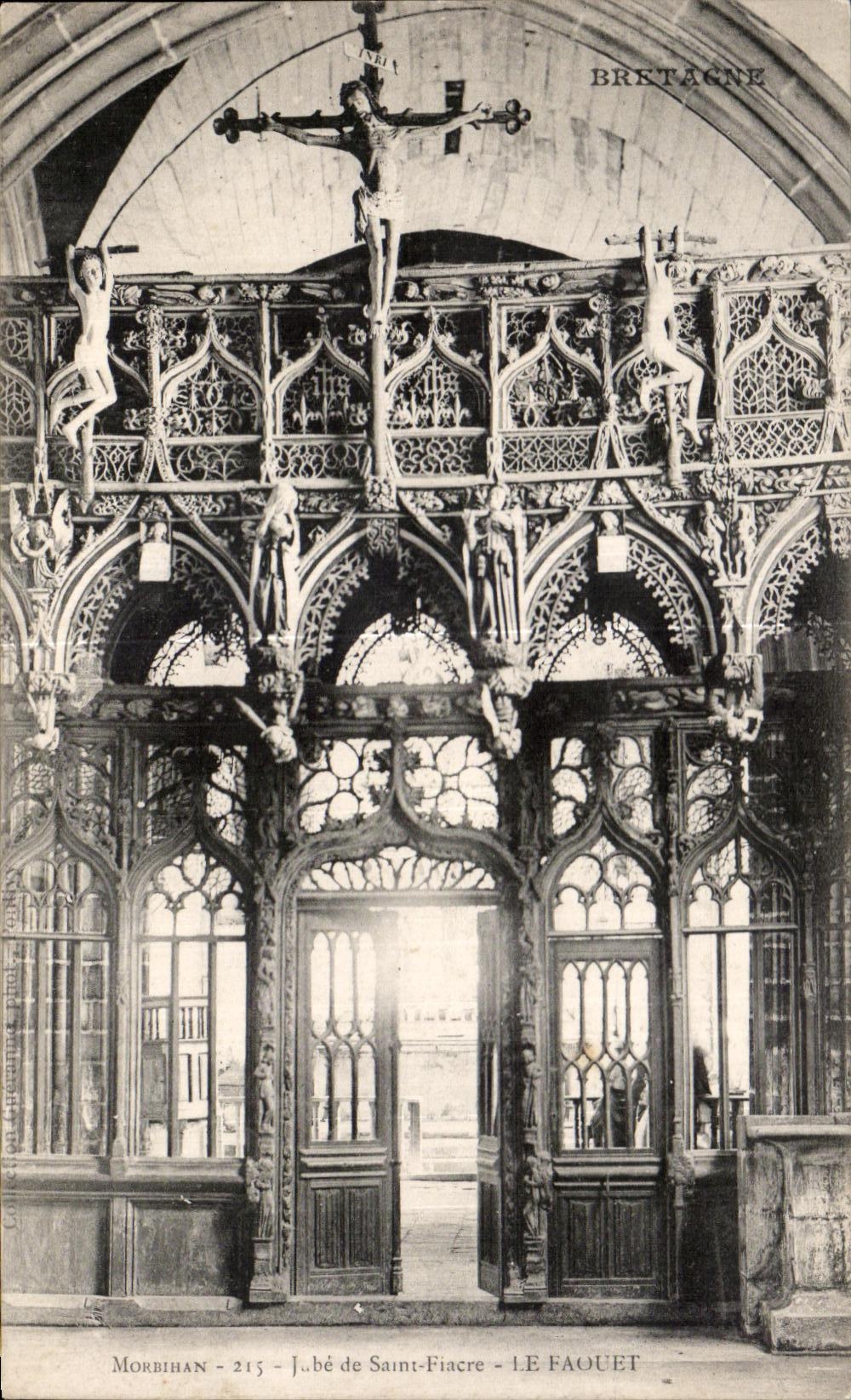 Intérieur de l'église Saint-Fiacre - Le Faouët - Morbihan — J.-B. de Saint-Fiacre, éditeur n°215