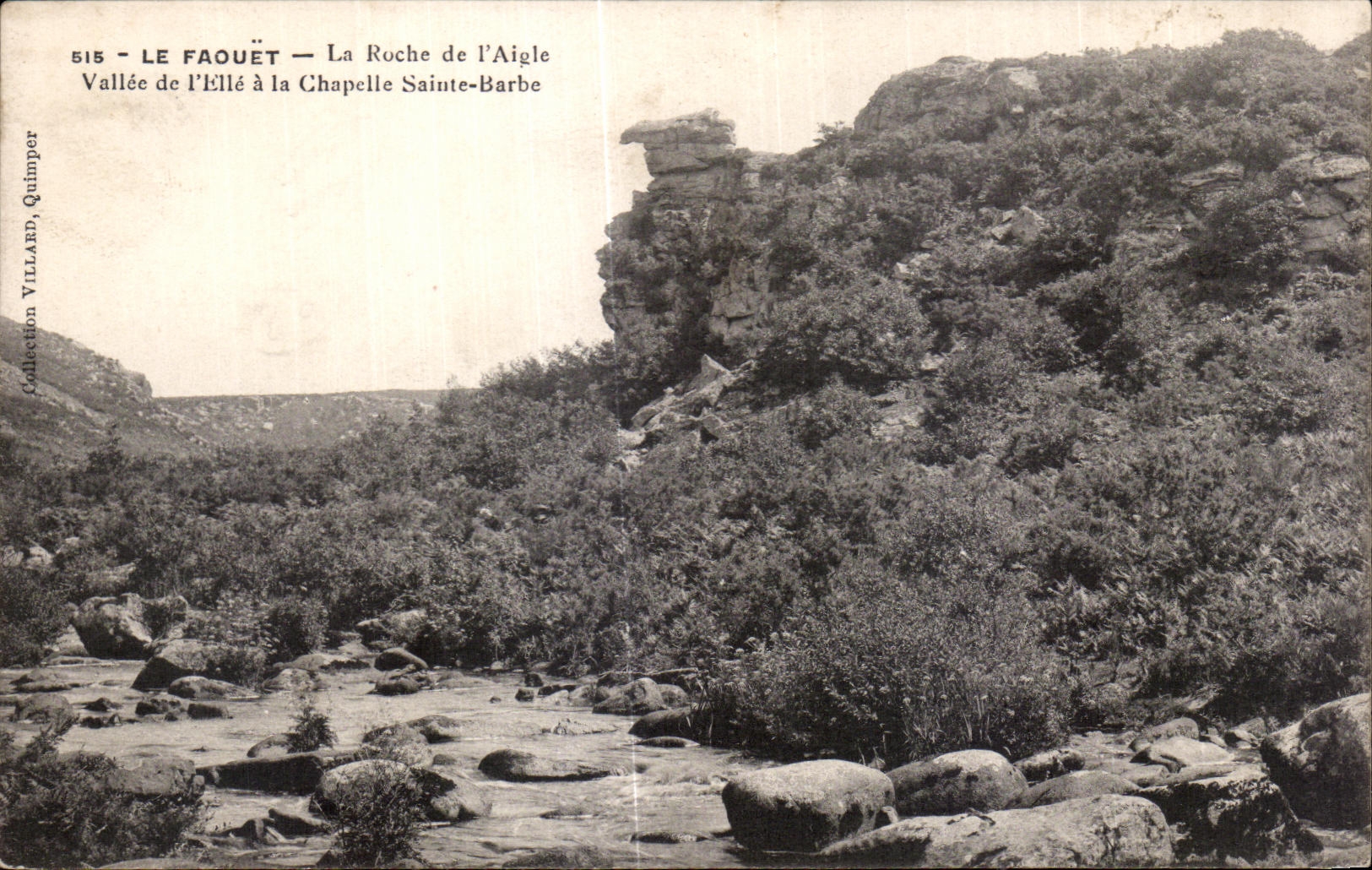 Le Faouët — La Roche de l'Aigle — Vallée de l'Ellé à la Chapelle Sainte-Barbe — Collection Villard, Quimper