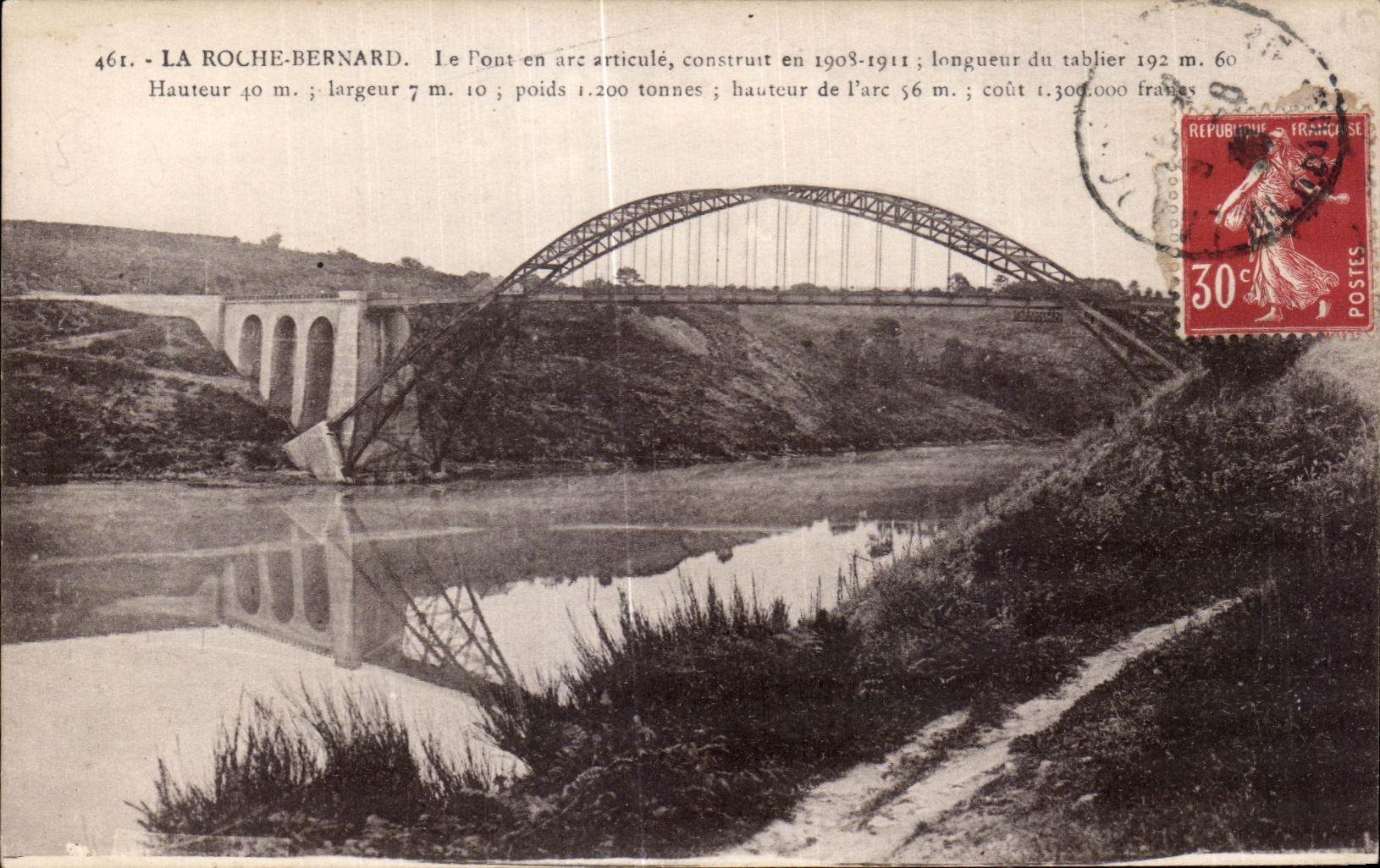 CPA La Roche Bernard Le Pont en arc articule 