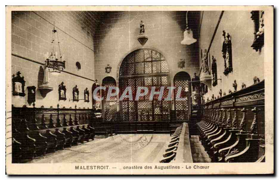 CPA Malestroit Monastere des Augustines Le Choeur