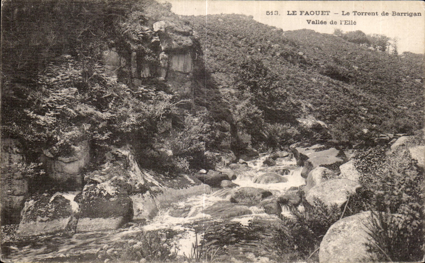 Le Faouët — Le Torrent de Barrigan — Vallée de l'Ellé — n° 513