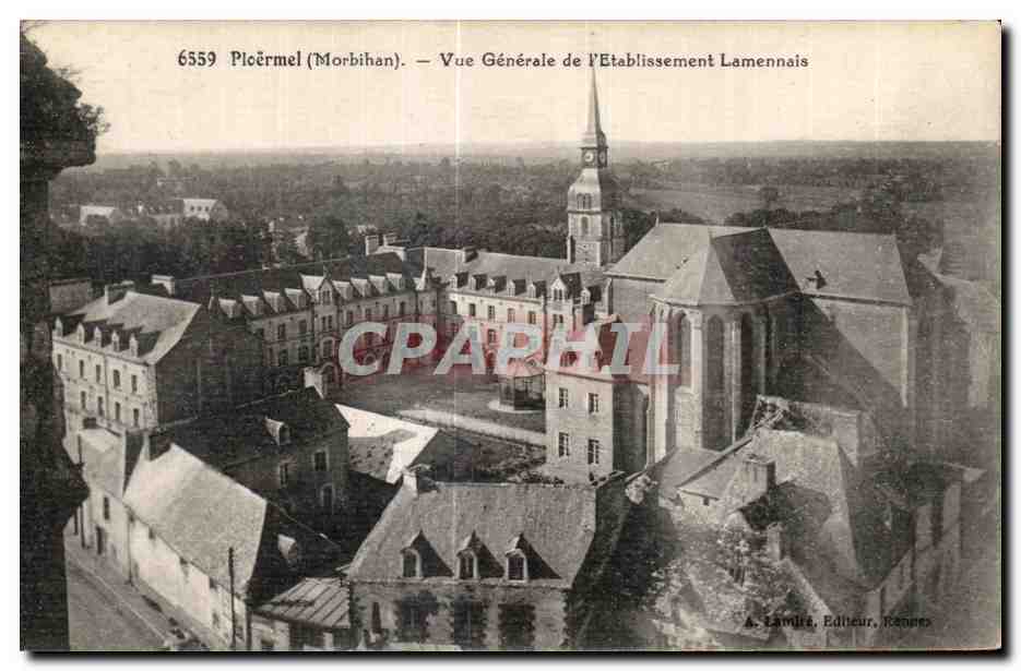 Ploërmel (Morbihan) — Vue Générale de l'Établissement Lamennais — A. Lamiré, Éditeur, Rennes