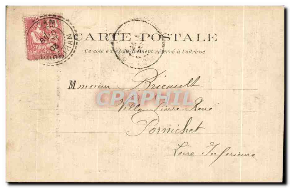 CPA Ploermel (Morbihan) Maison du XV siecle rue Noire — Rückseite