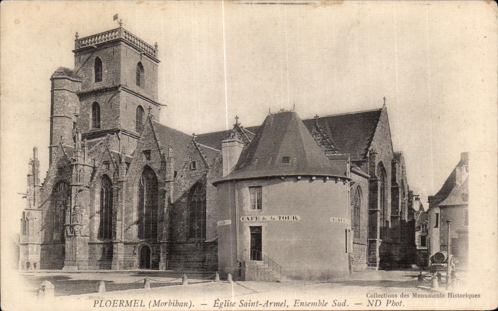 CPA Ploermel (Morbihan) Eglise Saint Armel Ensemble Sud