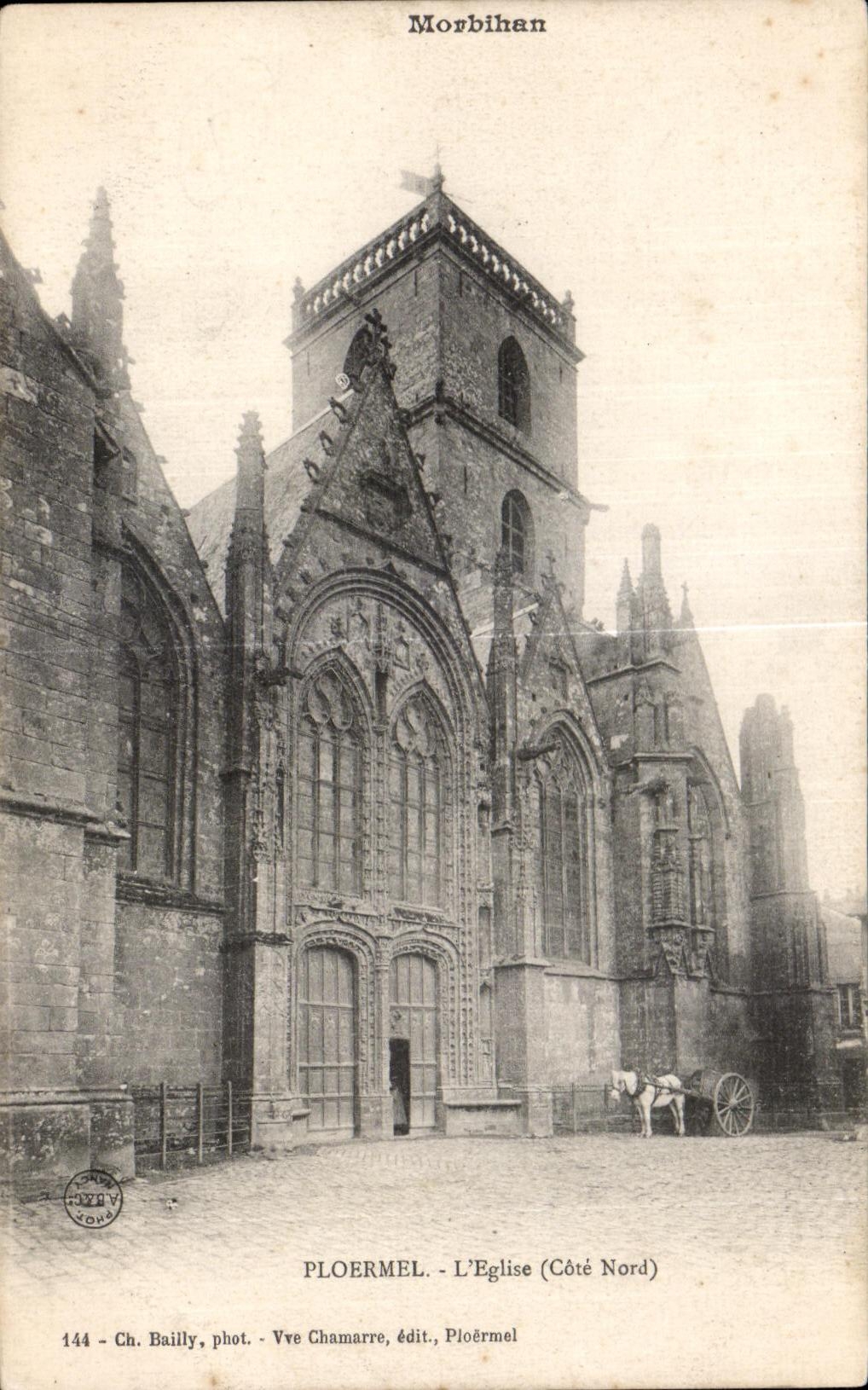 CPA Ploermel L Eglise (Cote Nord)