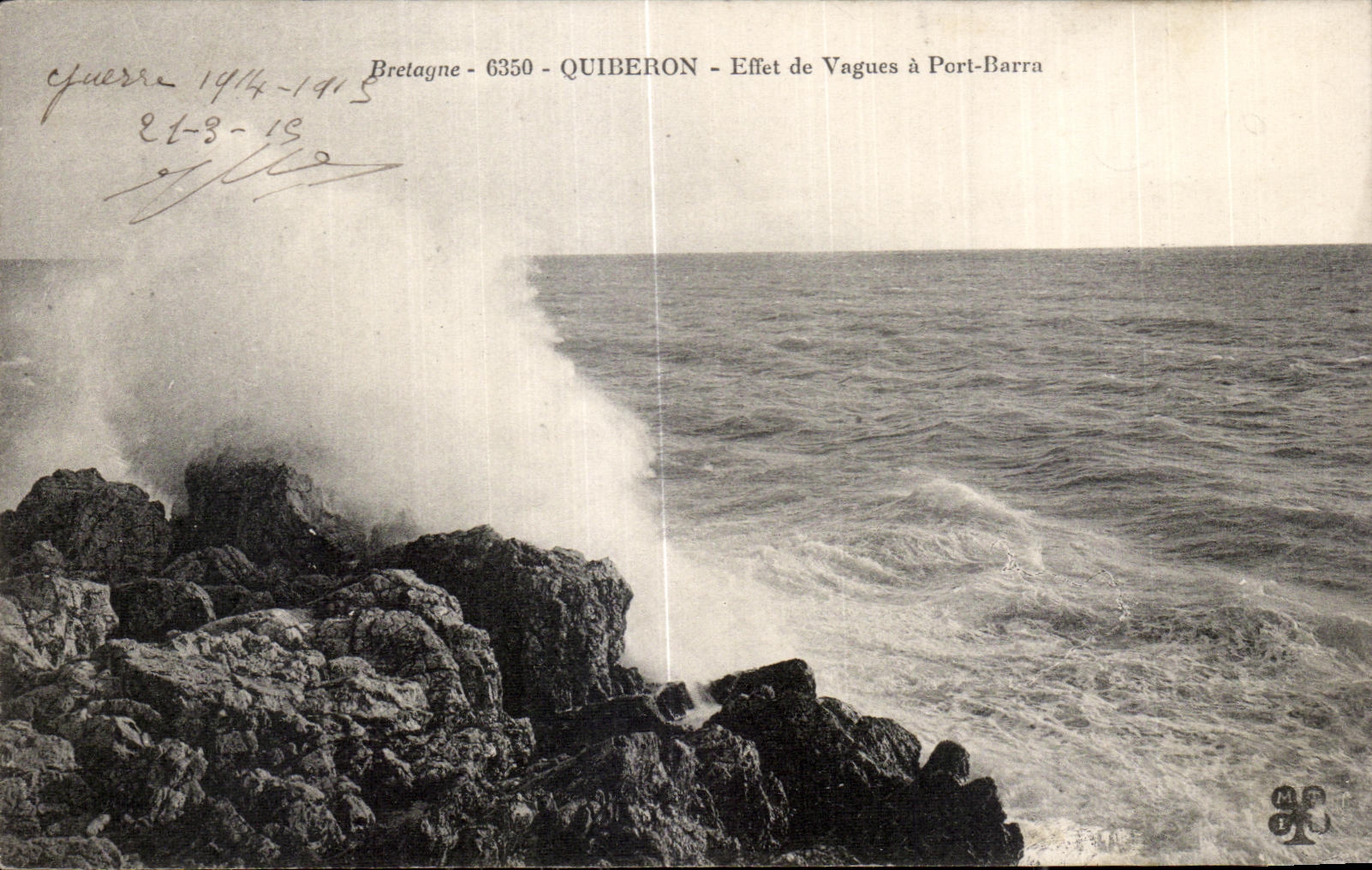 Quiberon - Effet de Vagues à Port-Barra - Bretagne 6350