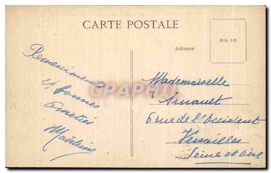 CPA Quiberon Pointe de Beg er Vil et entree de Port Maria — Rückseite