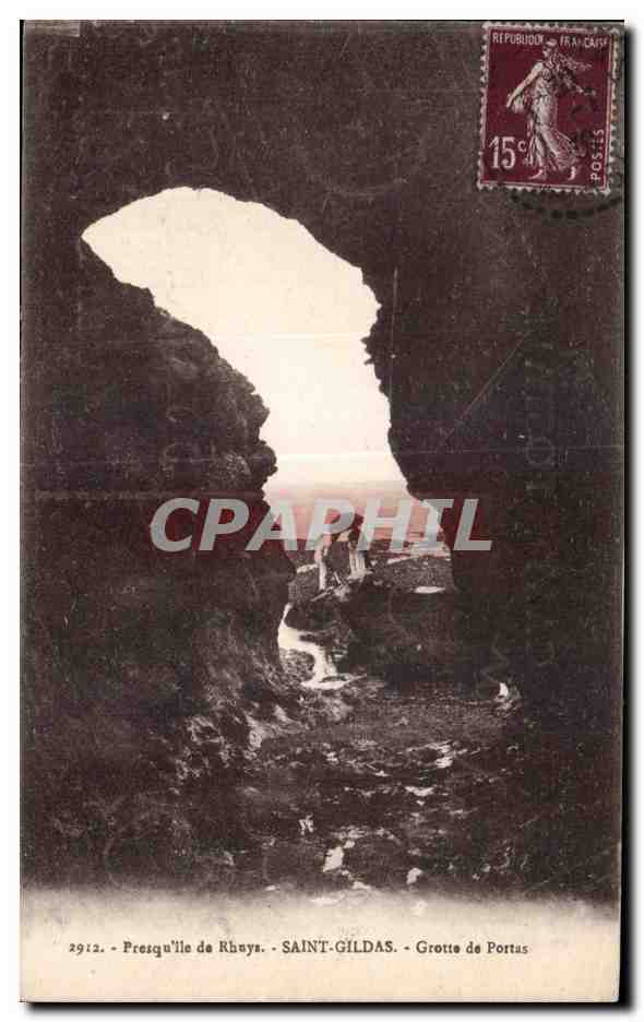 Presqu'île de Rhéya - Saint-Gildas - Grotte de Portas