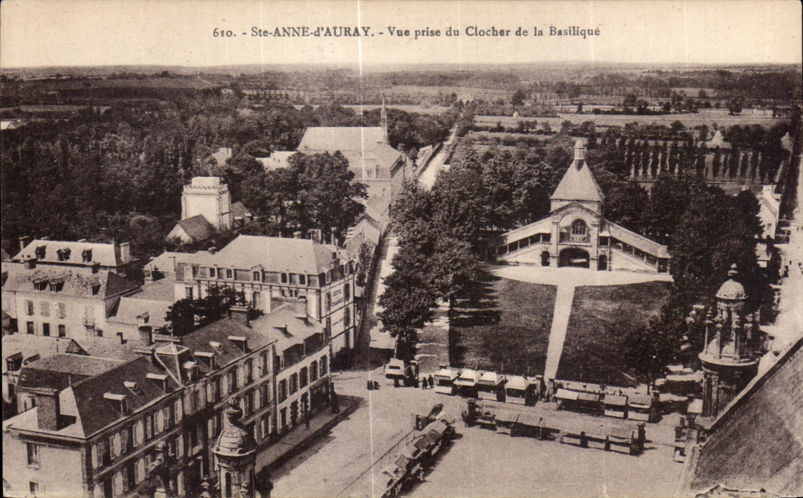 CPA Ste Anne d Auray Vue prise du Clocher la Basilique