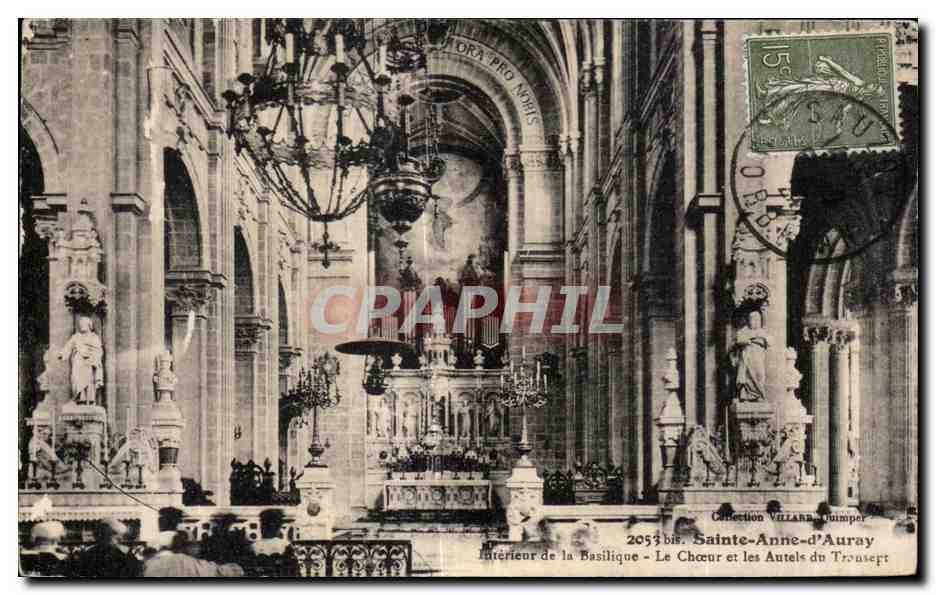 Intérieur de la Basilique - Le Chœur et les Autels du Trousept — Collection Villaroumper, n° 2053 bis