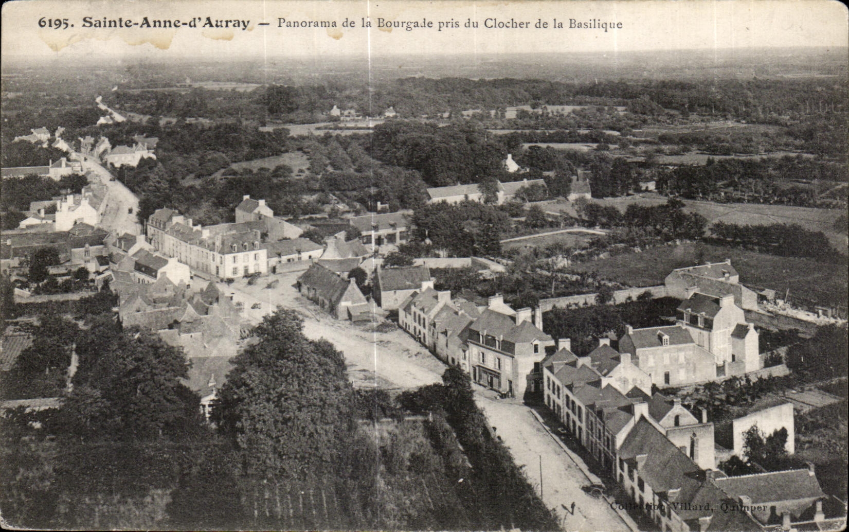 CPA Sainte Anne d Auray Panorama de la Bourgade pris du Clocher de la Basilique