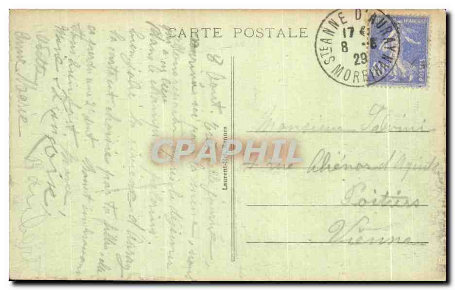 CPA Ste Anne d Auray Merse a la Scala Sancta pelerinage Folklore costume — Verso