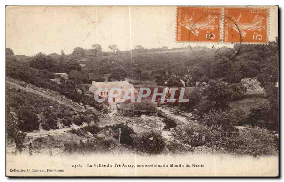 CPA La Vallee du Tre Auray aux environs du Moulin du Nestin