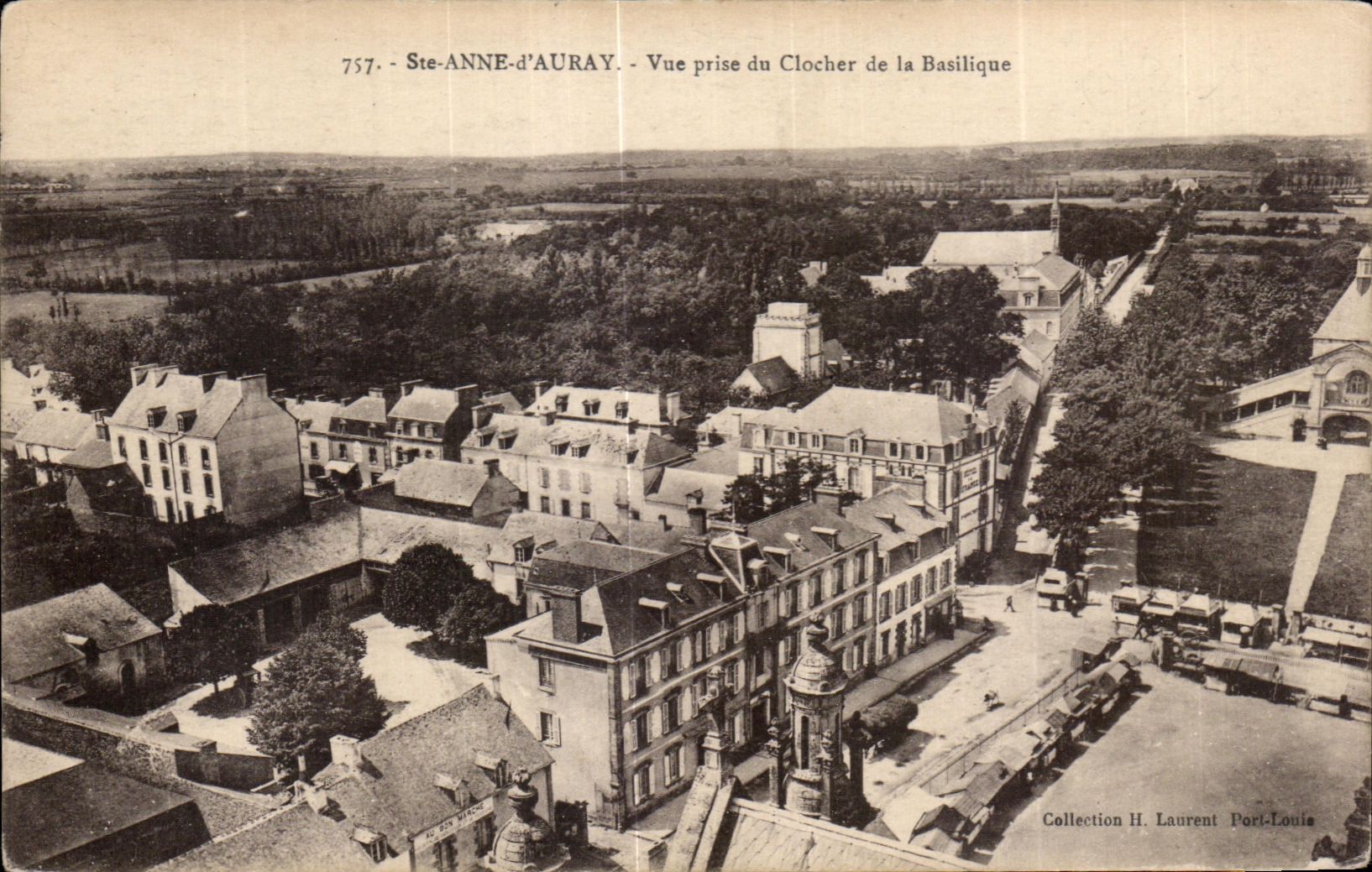 CPA Ste Anne d Auray Vue prise du Clocher de la Basilique