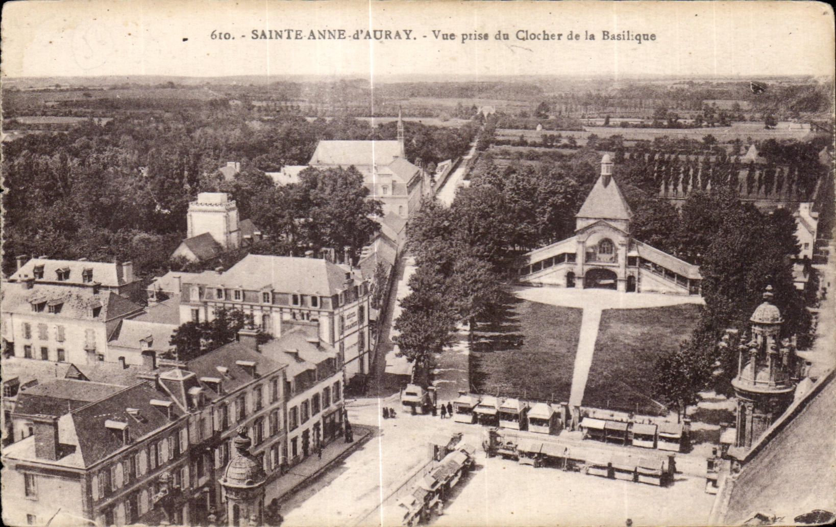 CPA Ste Anne d Auray Vue prise du Clocher de la Basilique