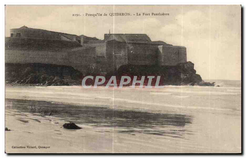 Presqu'île de Quiberon — Le Fort Penthièvre — Collection Villard, Quimper