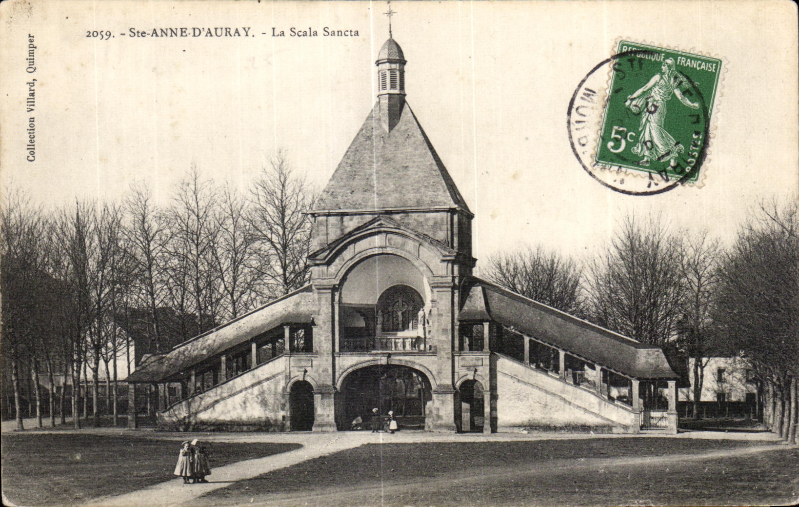 CPA Sainte Anne D Auray Le Scala Sancta