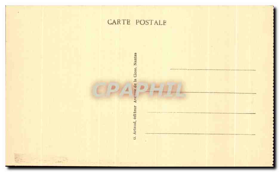 CPA Rochefort et Terre Le Calvaire Classe Monument Historique — Rückseite