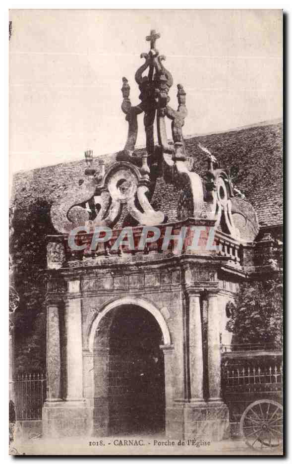 CPA Carnac Porche de l Eglise