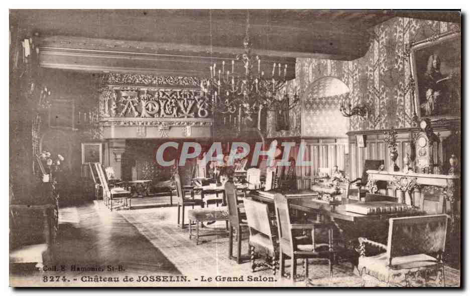 CPA Chateau De Josselin Le Grand Salon