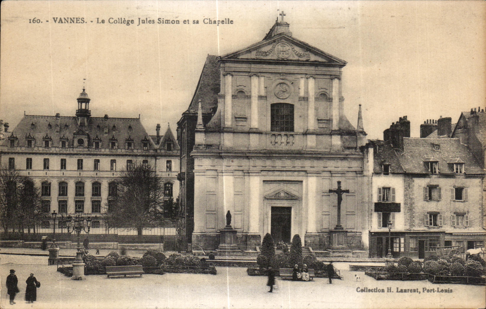 VANNES - Le Collège Jules Simon et sa Chapelle — Collection H. Laurent, Port-Louis