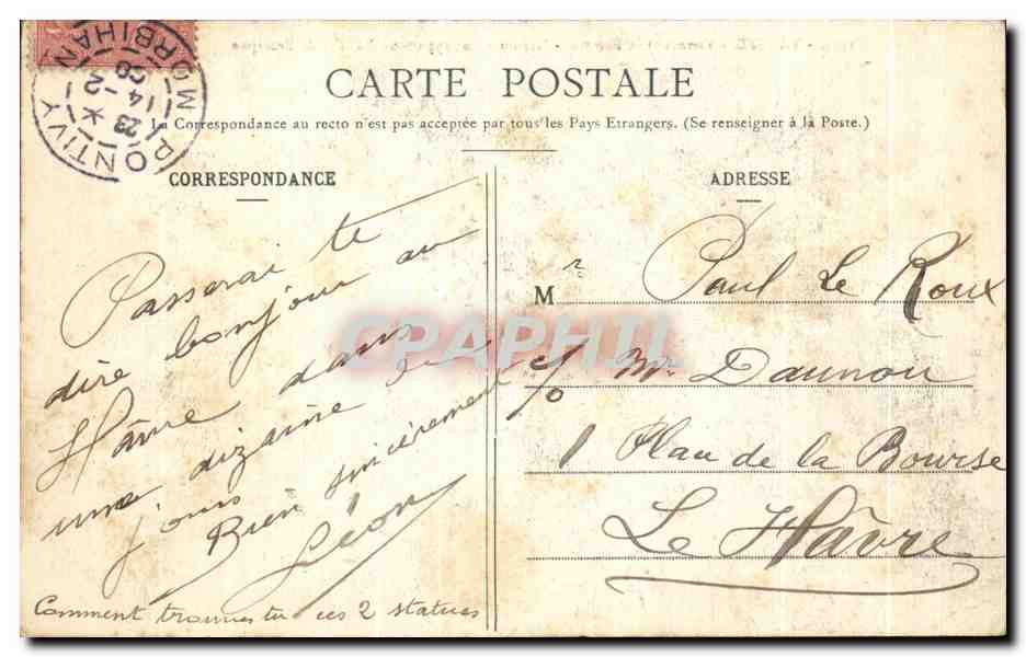 CPA Vannes Vannes et sa Femme Maison ayant appartenu a Gilles de Bretagne — Rückseite