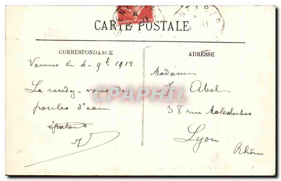 CPA Vannes Les Vieux Lavoirs Lavandieres  — Rückseite