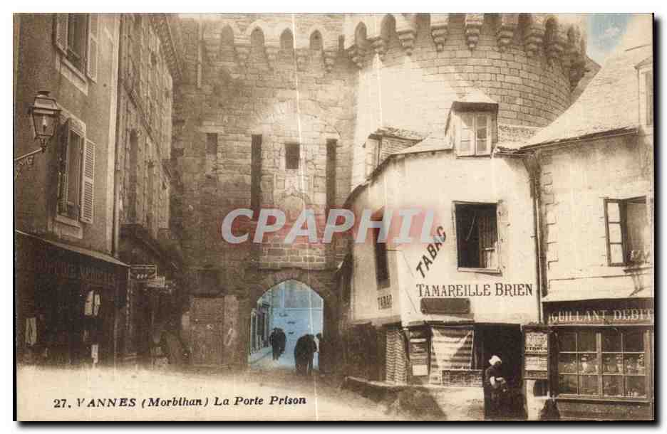 CPA Vannes La Porte Prison Tamareille Brien 