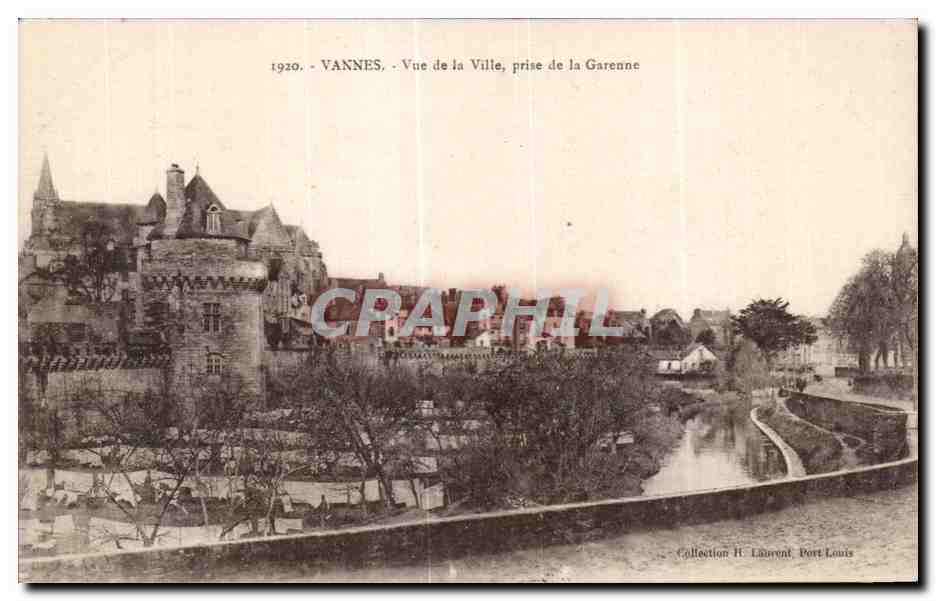 CPA Vannes Vue de la Ville Prise de la Garenne