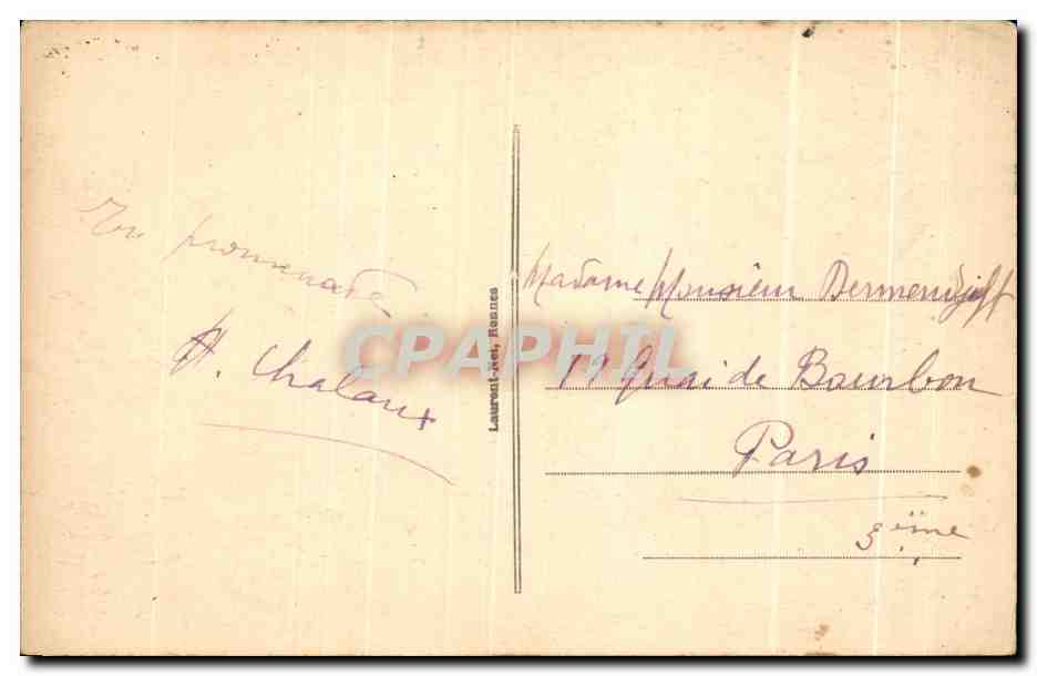 CPA Vannes Vannes et sa Femme Maison ayant appartenu a Gilles de Bretagne — Rückseite