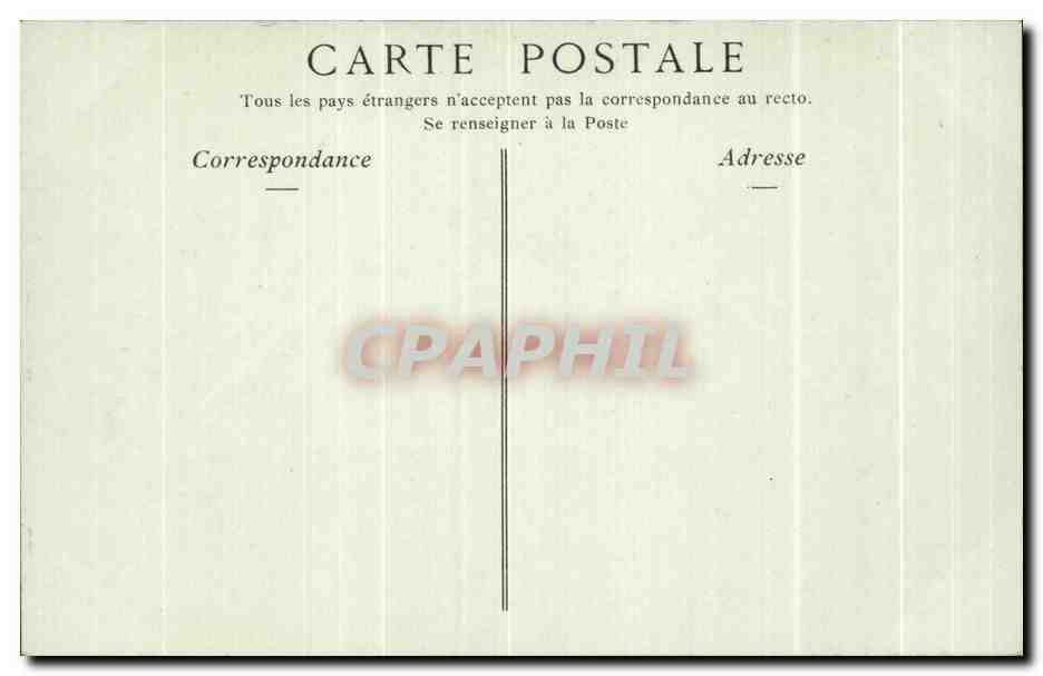 CPA Vannes Promenade de La Garenne — Rückseite